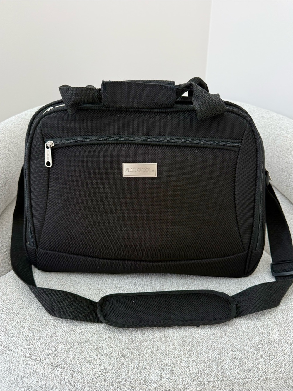 Protocol Black Travel / Carry-On Bag - Fits On Top Of Carry On Luggage